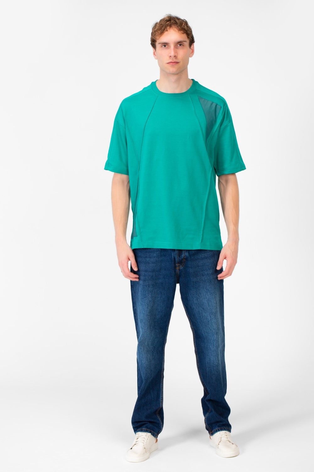 تي شيرت ميلتون صيفي رجالي كبير الحجم بأكمام قصيرة ورقبة دائرية