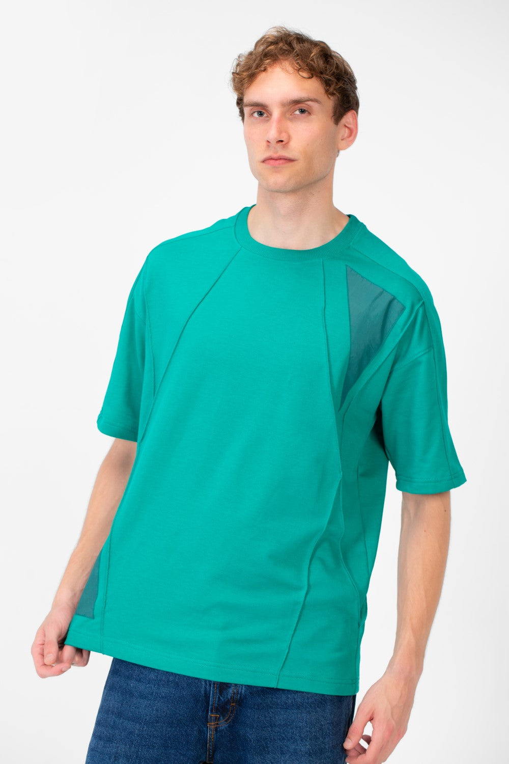 تي شيرت ميلتون صيفي رجالي كبير الحجم بأكمام قصيرة ورقبة دائرية