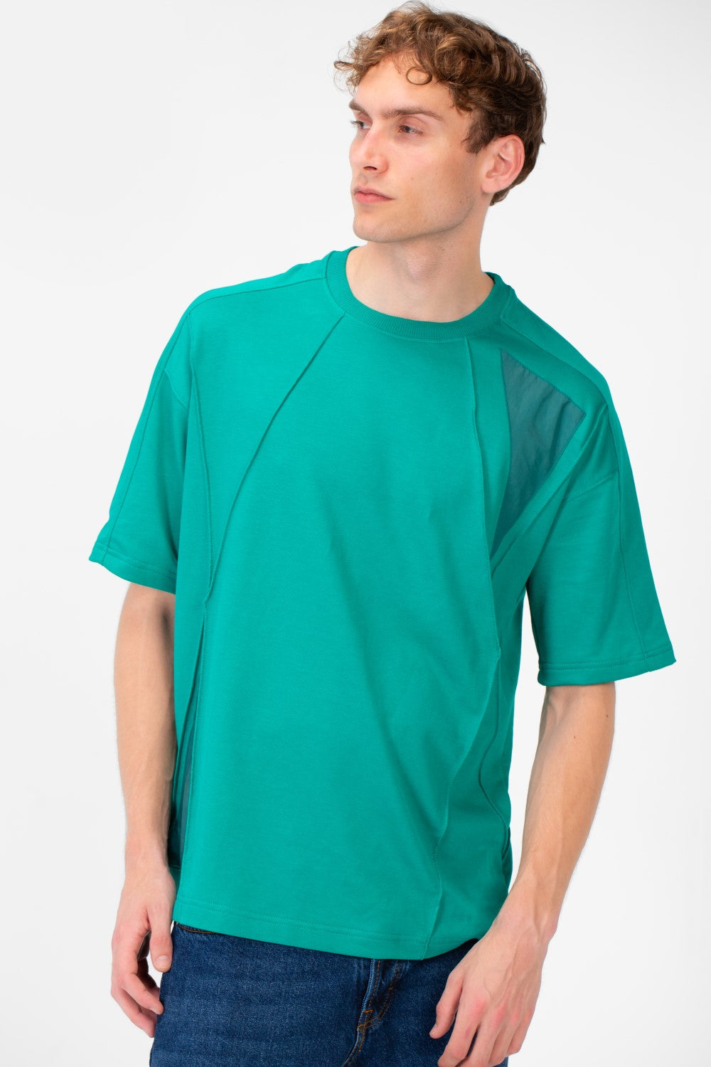 تي شيرت ميلتون صيفي رجالي كبير الحجم بأكمام قصيرة ورقبة دائرية