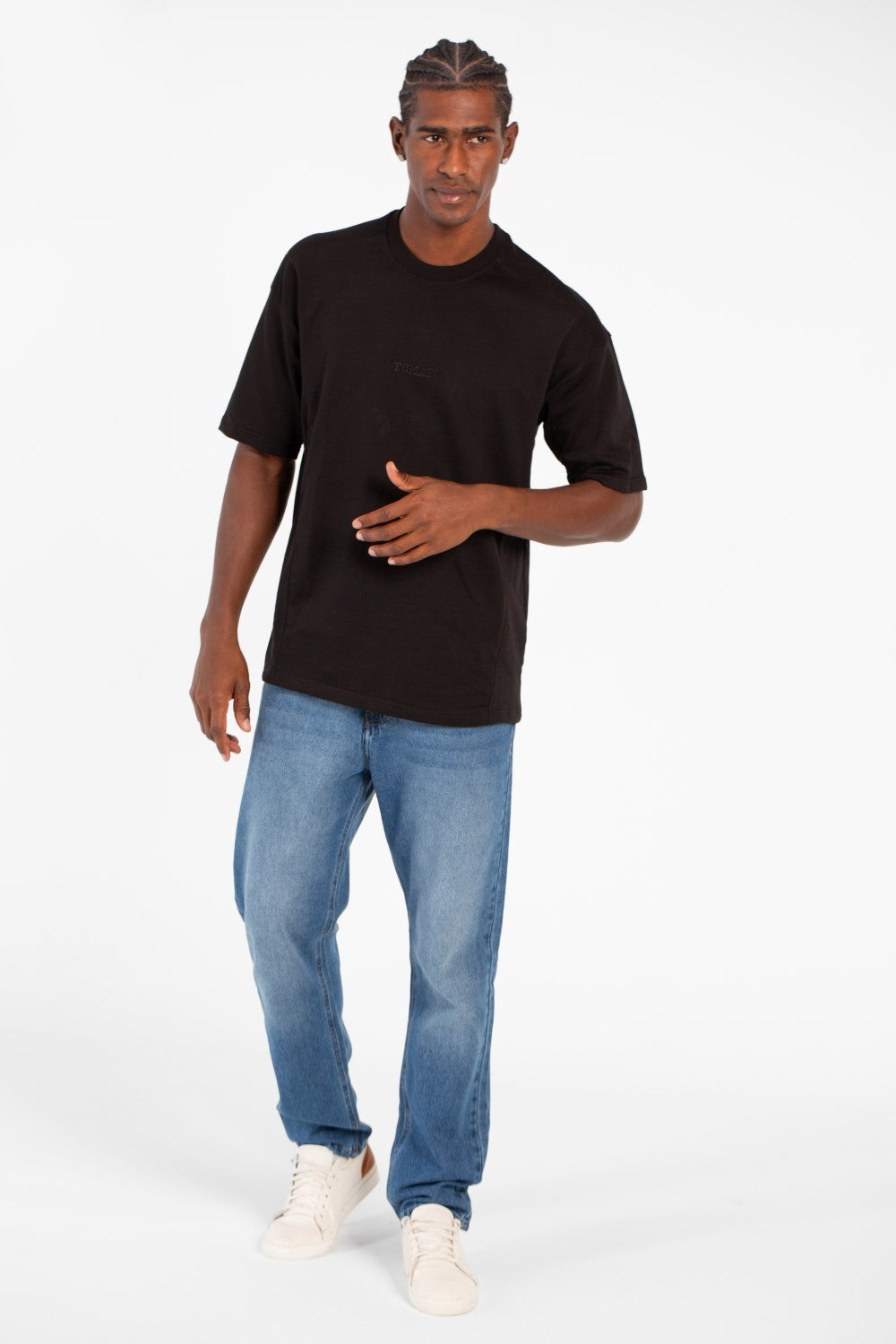 تي شيرت رجالي صيفي من توماتو ميلتون كبير الحجم بأكمام قصيرة ورقبة دائرية