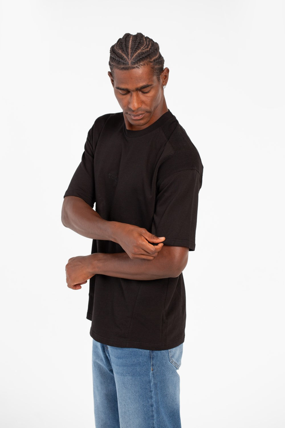 تي شيرت رجالي صيفي من توماتو ميلتون كبير الحجم بأكمام قصيرة ورقبة دائرية