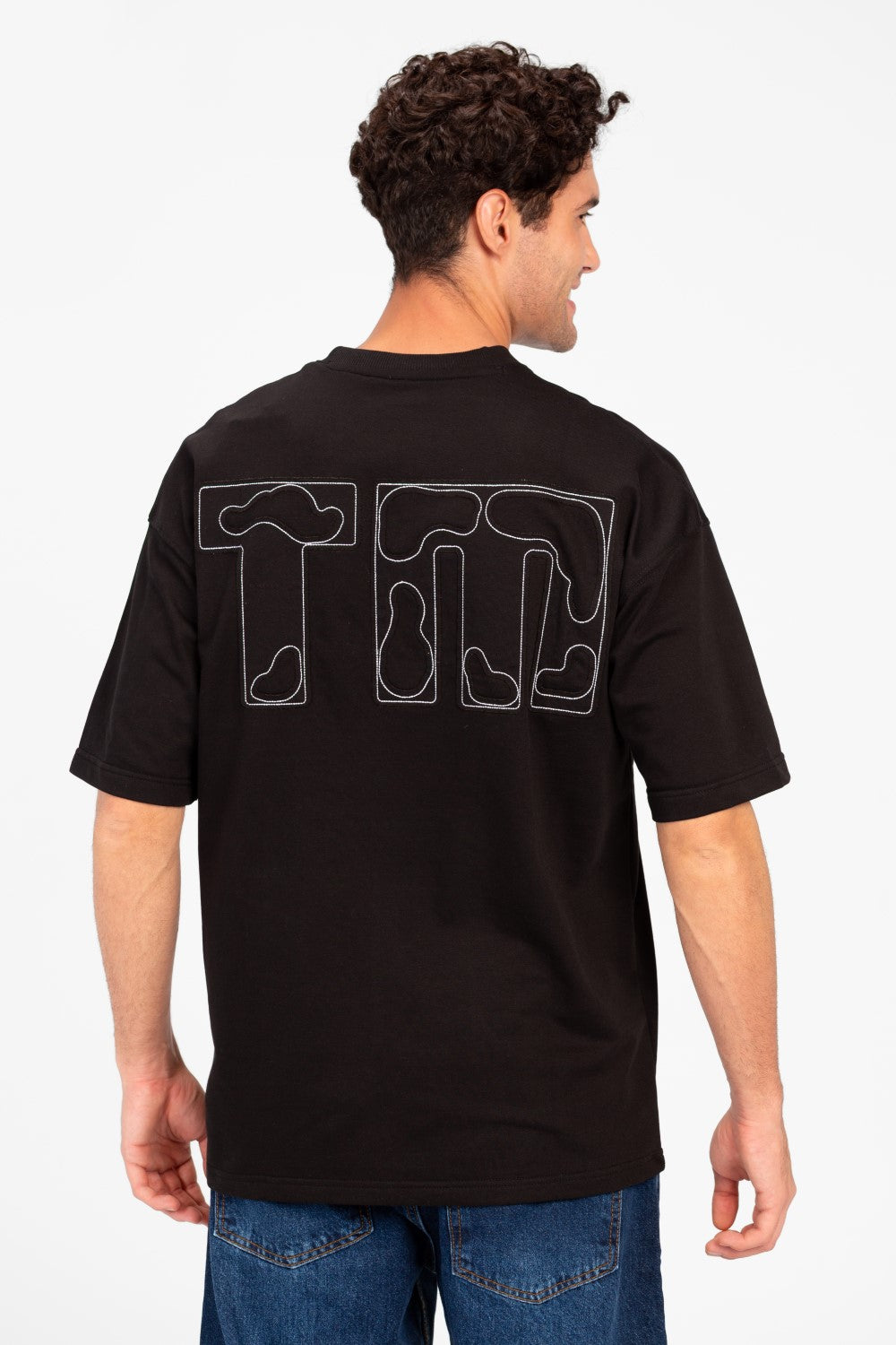 تي شيرت ميلتون رجالي كبير الحجم بأكمام قصيرة