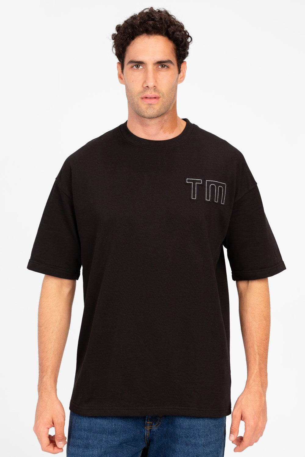 تي شيرت ميلتون رجالي كبير الحجم بأكمام قصيرة