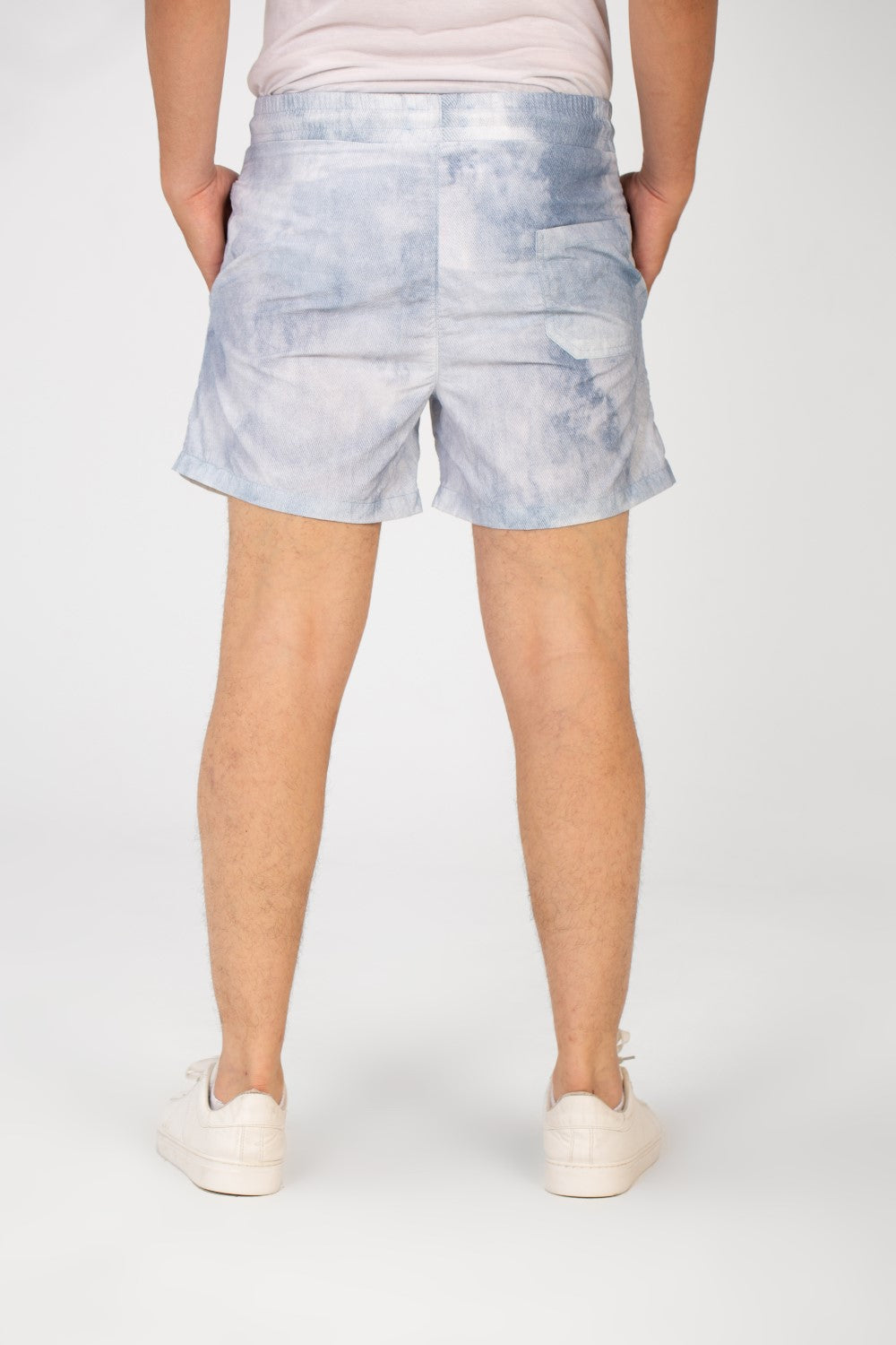 Men's Waterproof Swim Short With Elastic Waist And Pockets