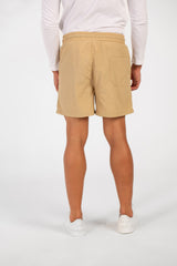 شورت سباحة رجالي أساسي مقاوم للماء مع رباط وجيوب