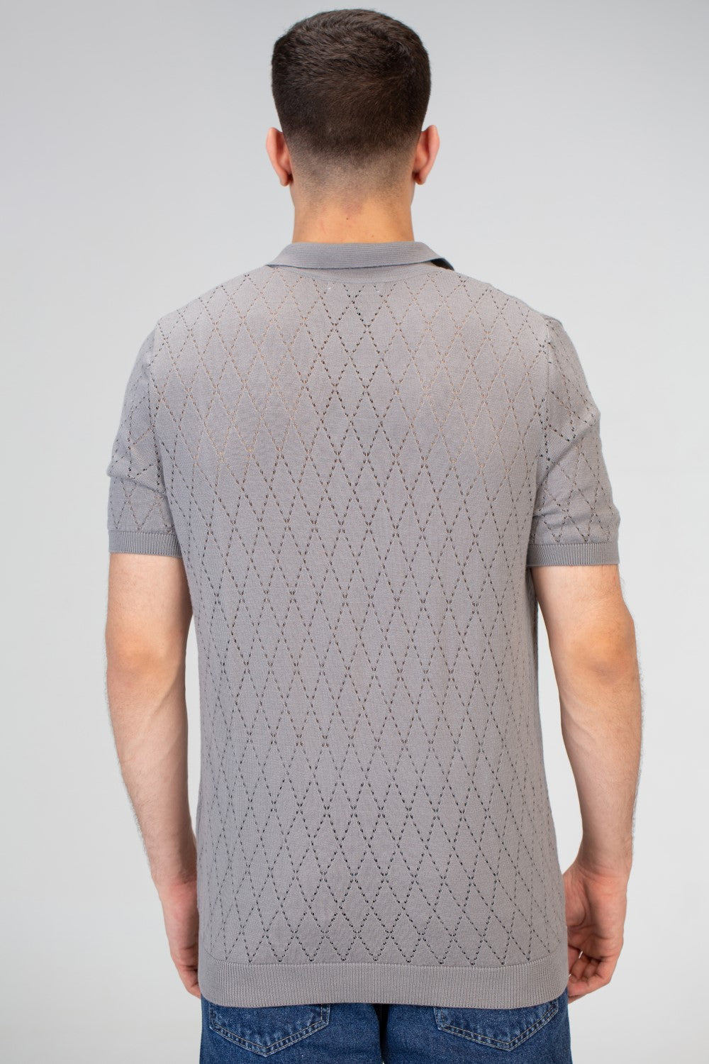 Mens Half Sleeve Trico Shirt With Comfortable Practical Material And A Unique Summer Cut