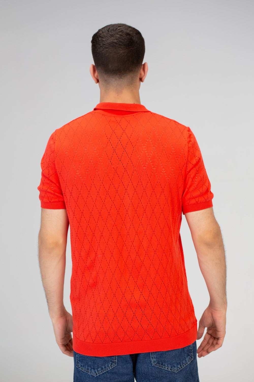 Mens Half Sleeve Trico Shirt With Comfortable Practical Material And A Unique Summer Cut
