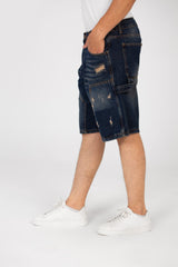 Men's High Quality Cutting Denim Short With Pockets And Modern Design