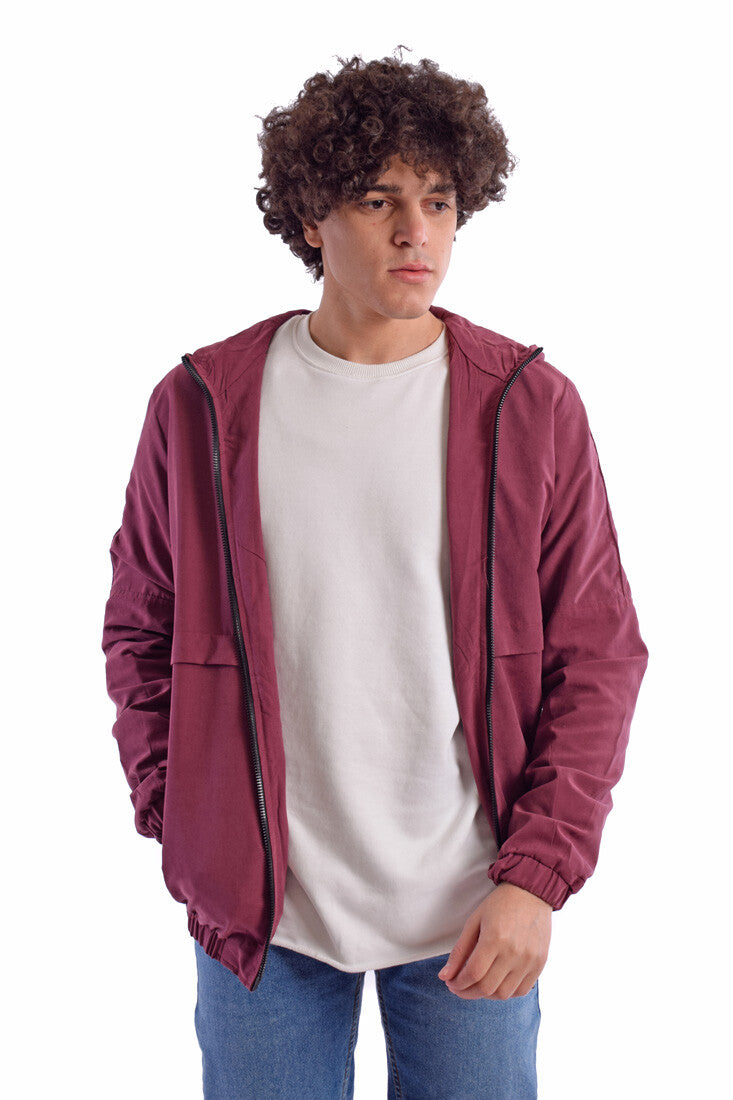 Men's Casual Full Zipper Waterproof Jacket In Unique Style