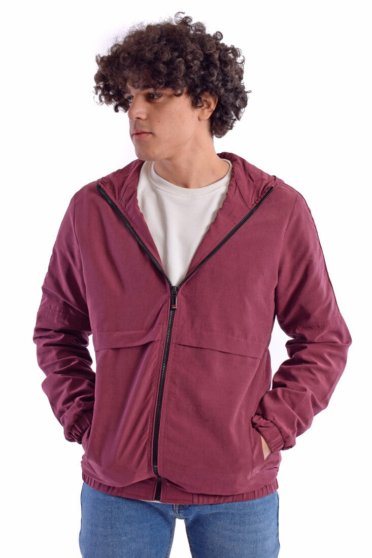 Men's Casual Full Zipper Waterproof Jacket In Unique Style