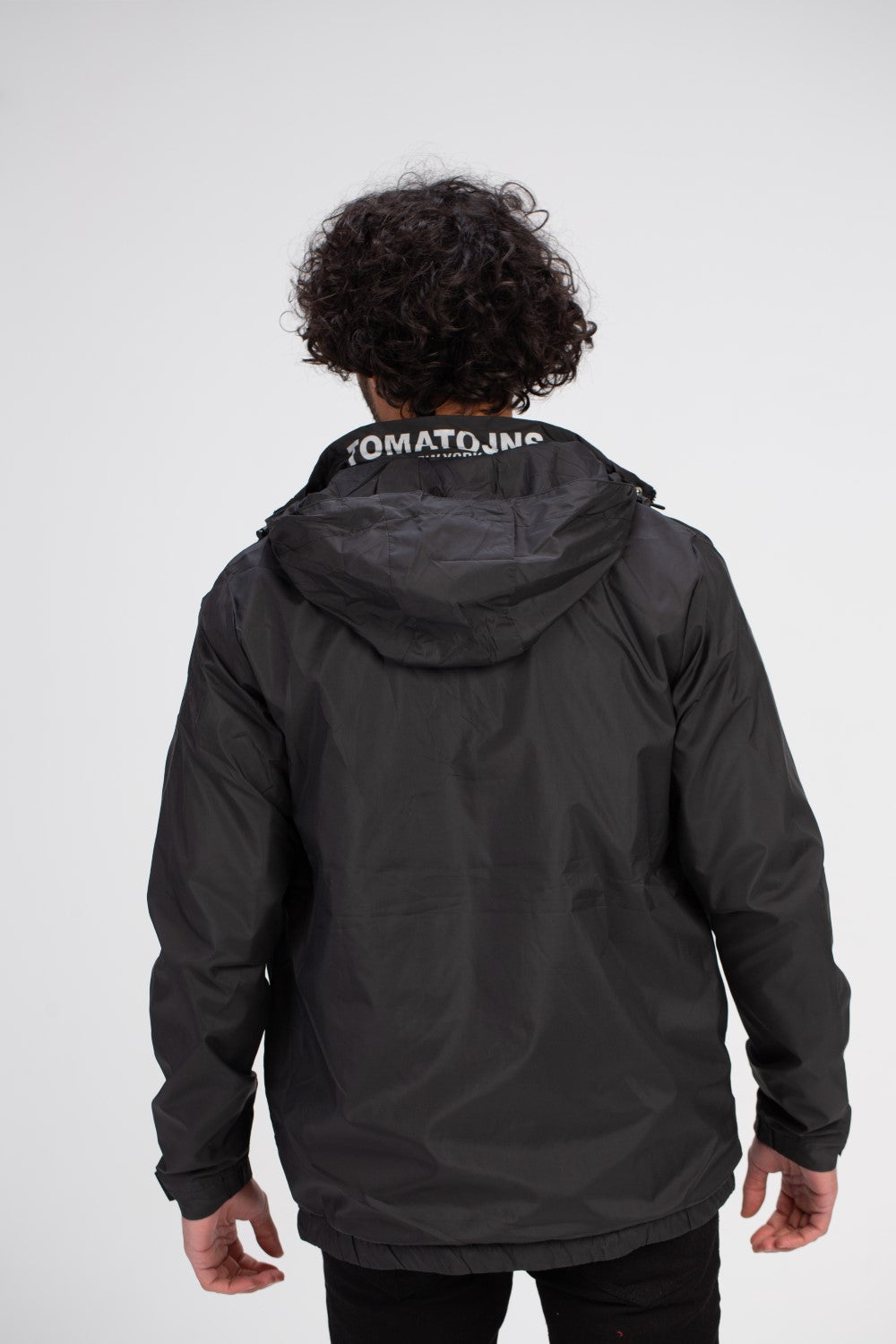 Men's Casual Full Zipper Waterproof Front Print Side Pockets Jacket With Unique Style