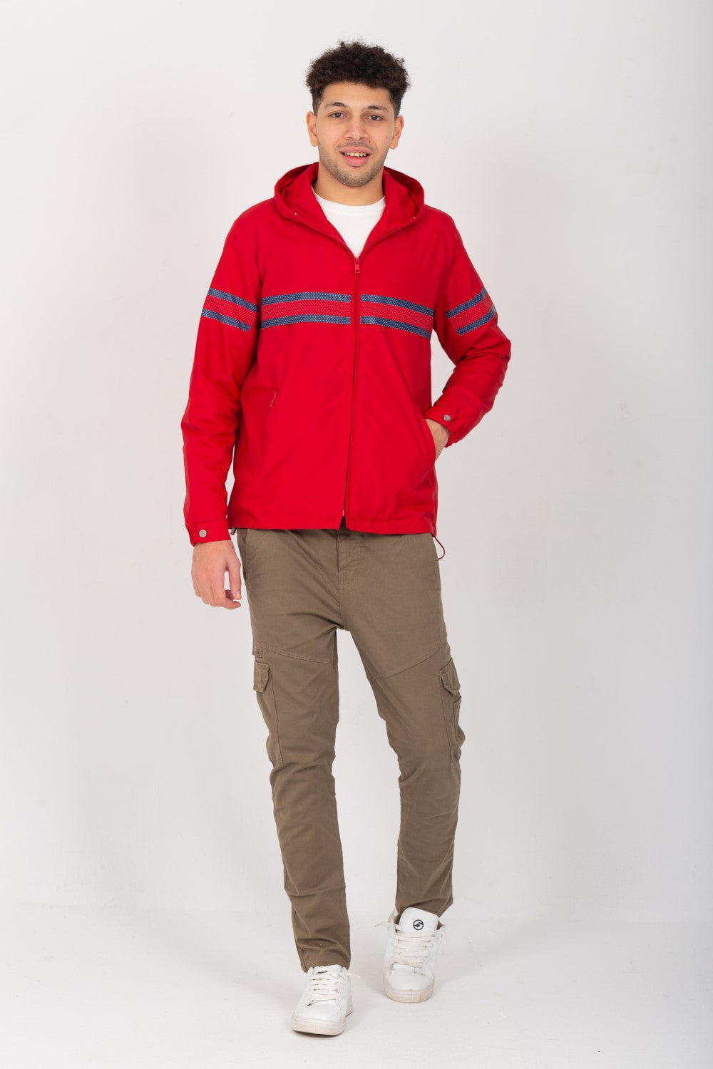 Men's Casual Zipper Hooded Waterproof Jacket With Unique Style