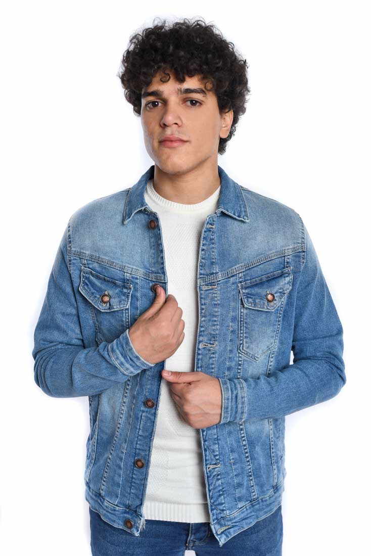 Men's Denim Casual Slim Fit Jeans Jackets