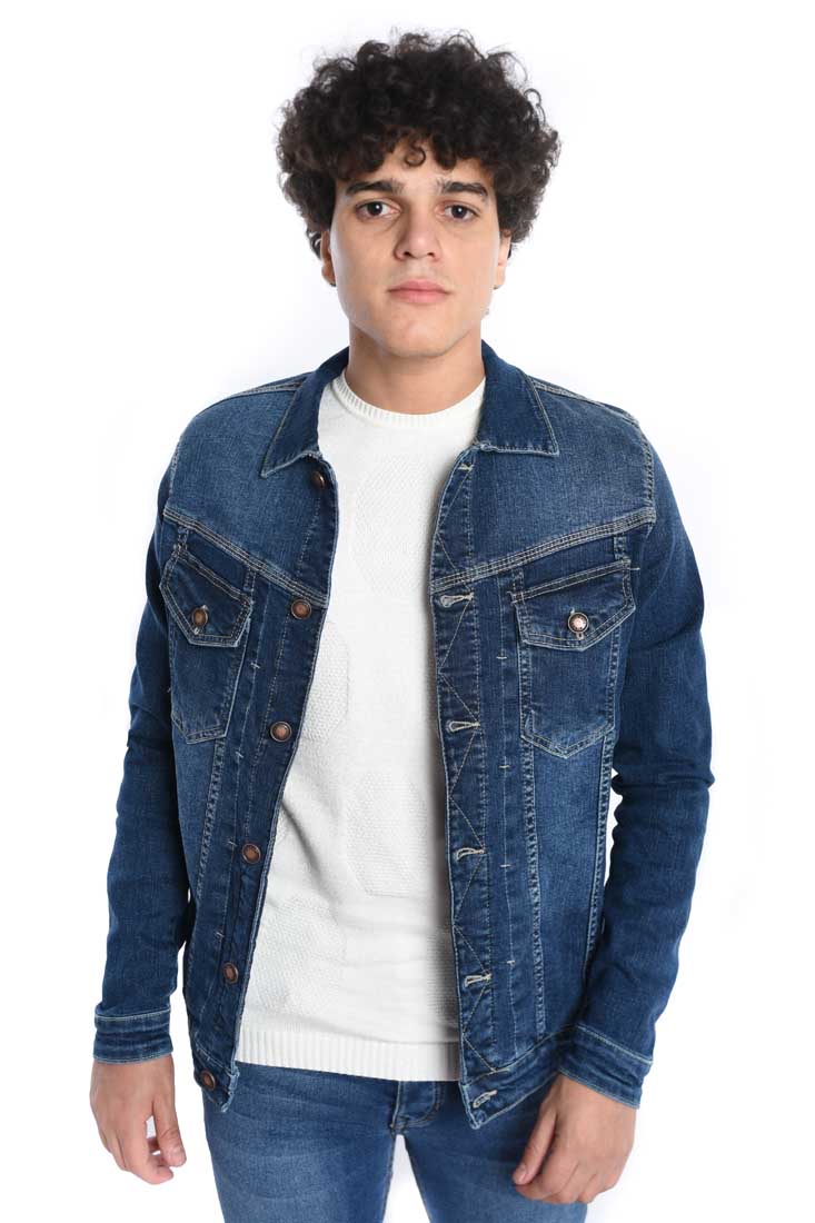 Men's Denim Casual Slim Fit Jeans Jackets