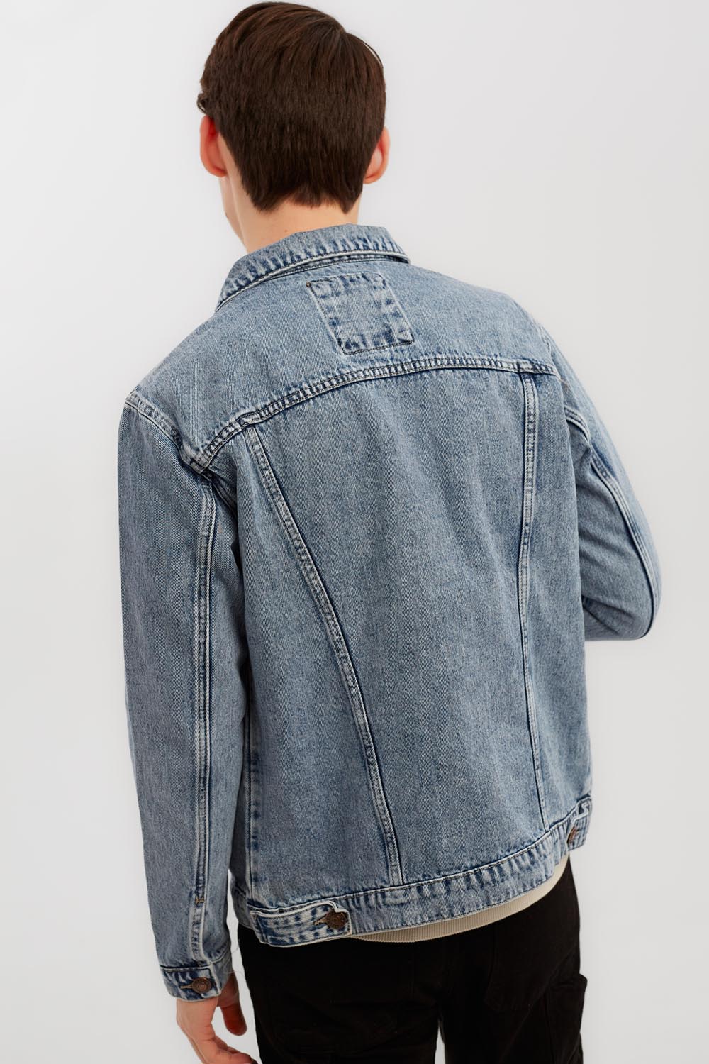 Men's Denim Casual Slim Fit Jackets With Side & Front Pockets