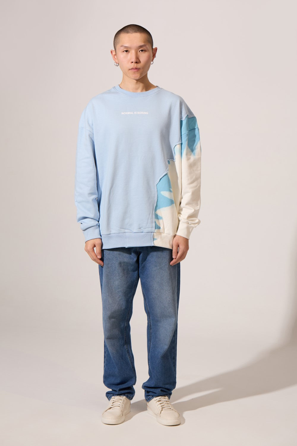 سويت شيرت رجالي برقبة دائرية وأكمام طويلة وتصميم عصري من ميلتون مقاس كبير