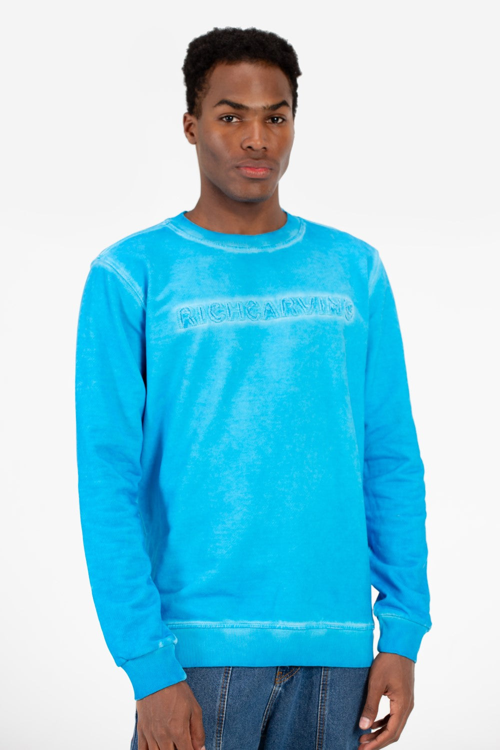 سويت شيرت رجالي بأكمام طويلة ورقبة دائرية