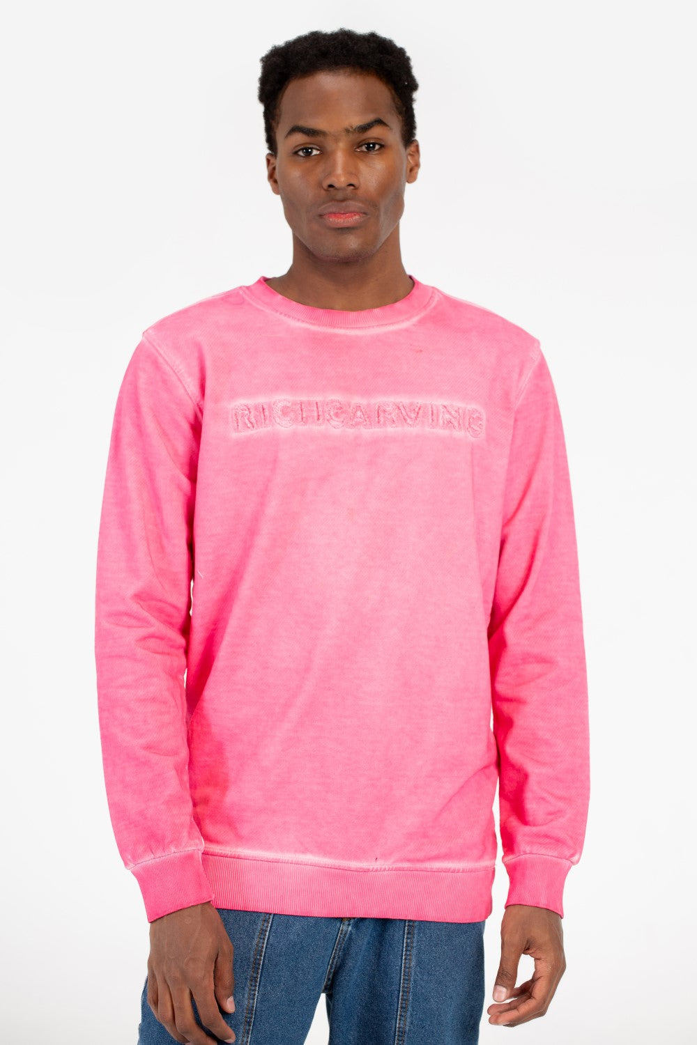 سويت شيرت رجالي بأكمام طويلة ورقبة دائرية