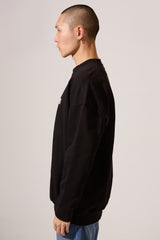 Men's Crew Neck Regular Fit Sweatshirt With A Front Moon Print