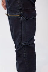 Men's Slim Fit Sherwal Jeans Pants With Front Zipper Pockets