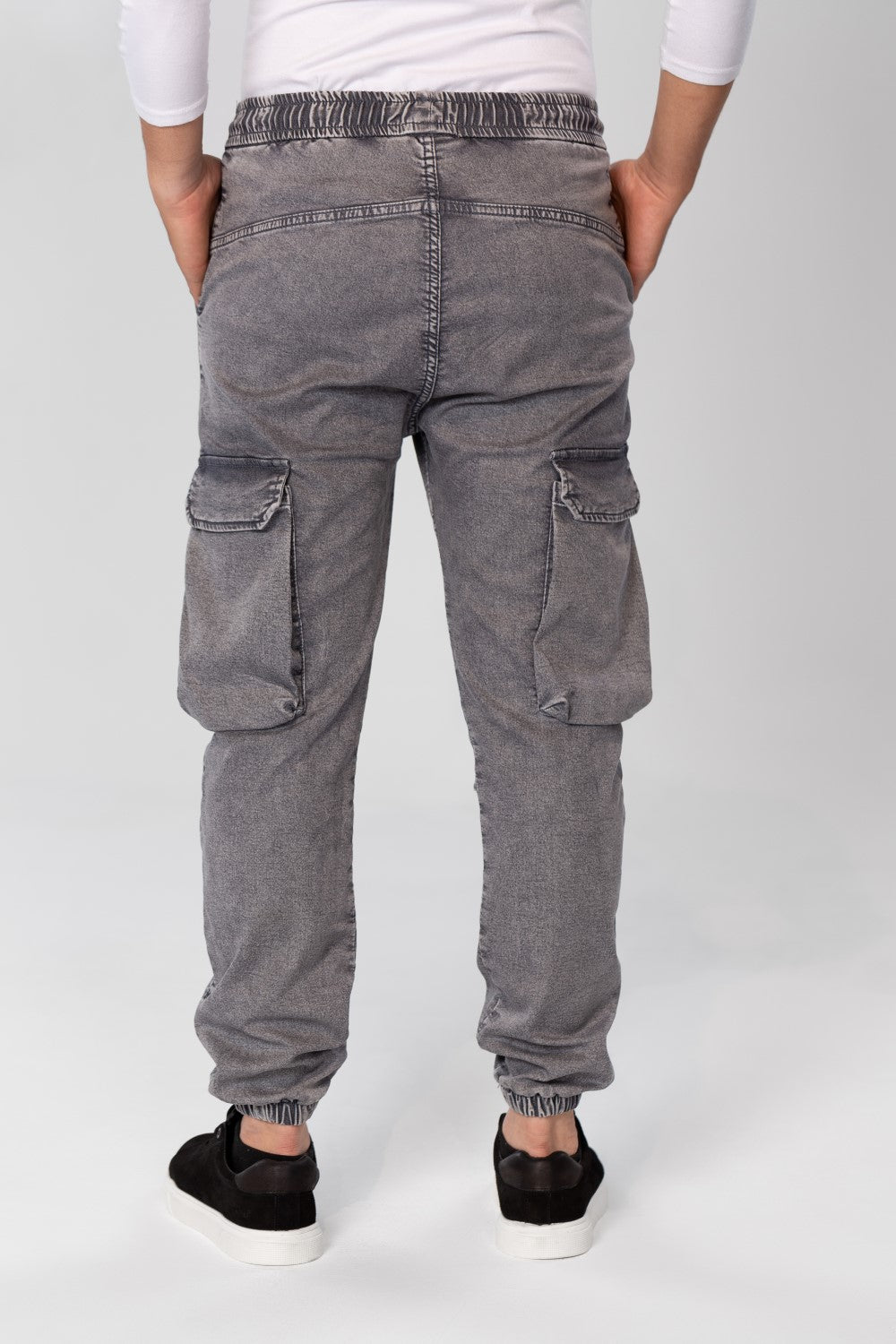 Men's Slim Fit Sherwal Jeans Pants With Front Zipper Pockets