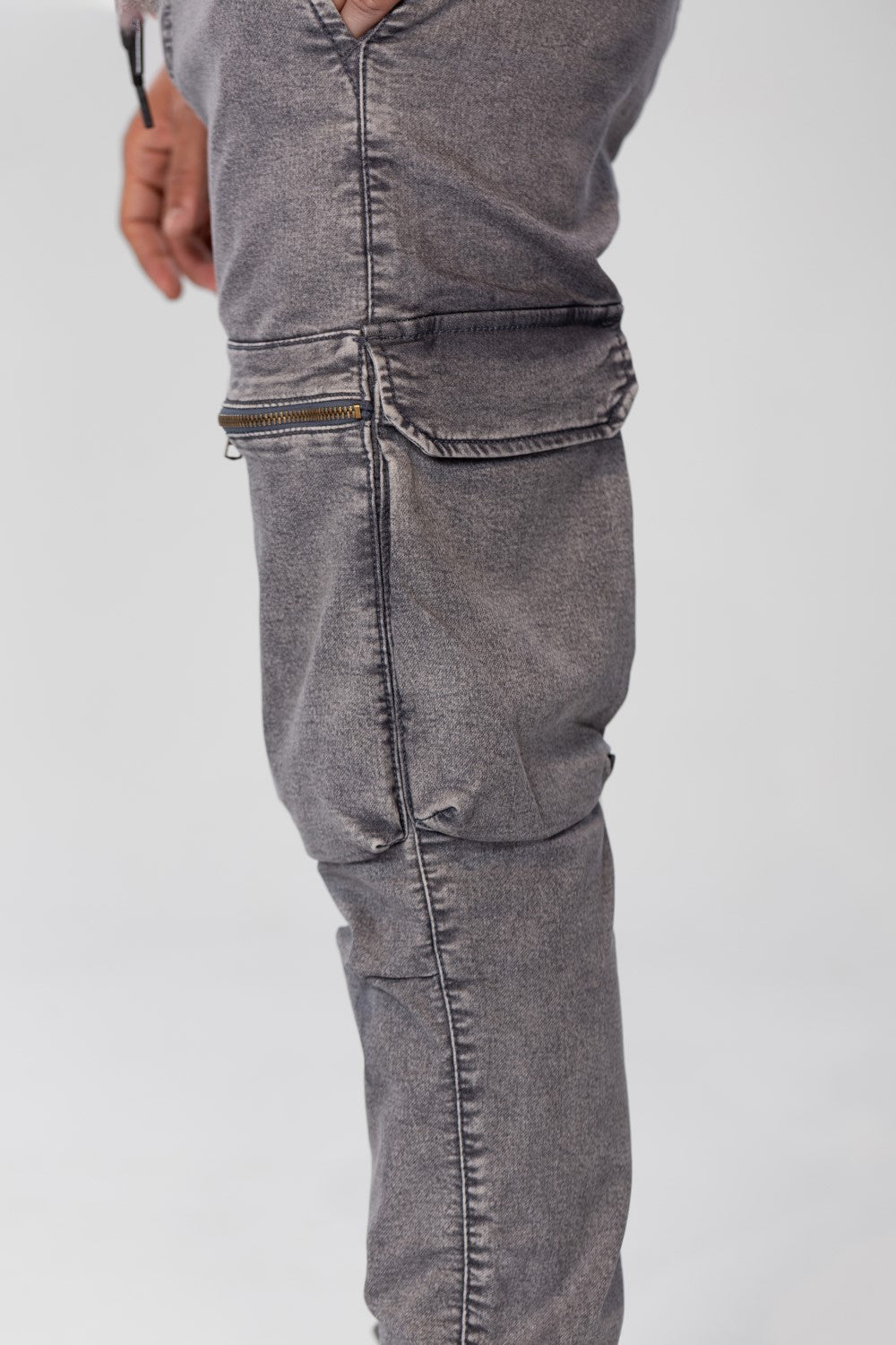 Men's Slim Fit Sherwal Jeans Pants With Front Zipper Pockets