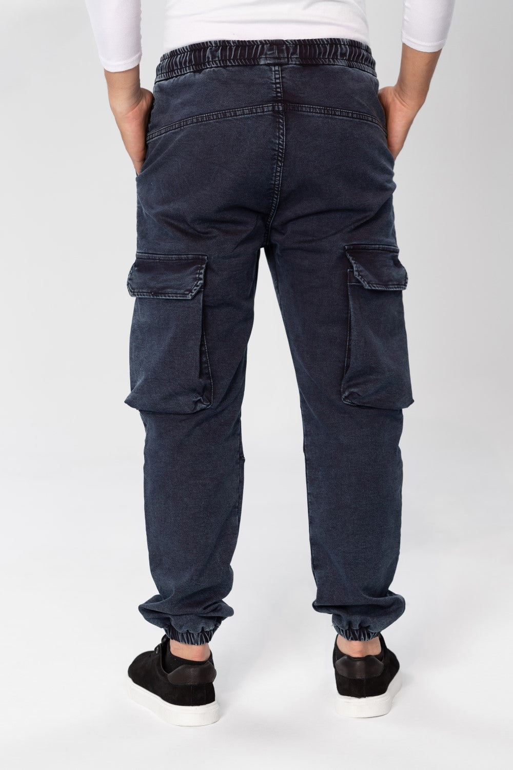 Men's Slim Fit Sherwal Jeans Pants With Front Zipper Pockets