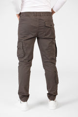 Men's Slim Fit Gabardine Sherwal Pants With Front Zip Pockets