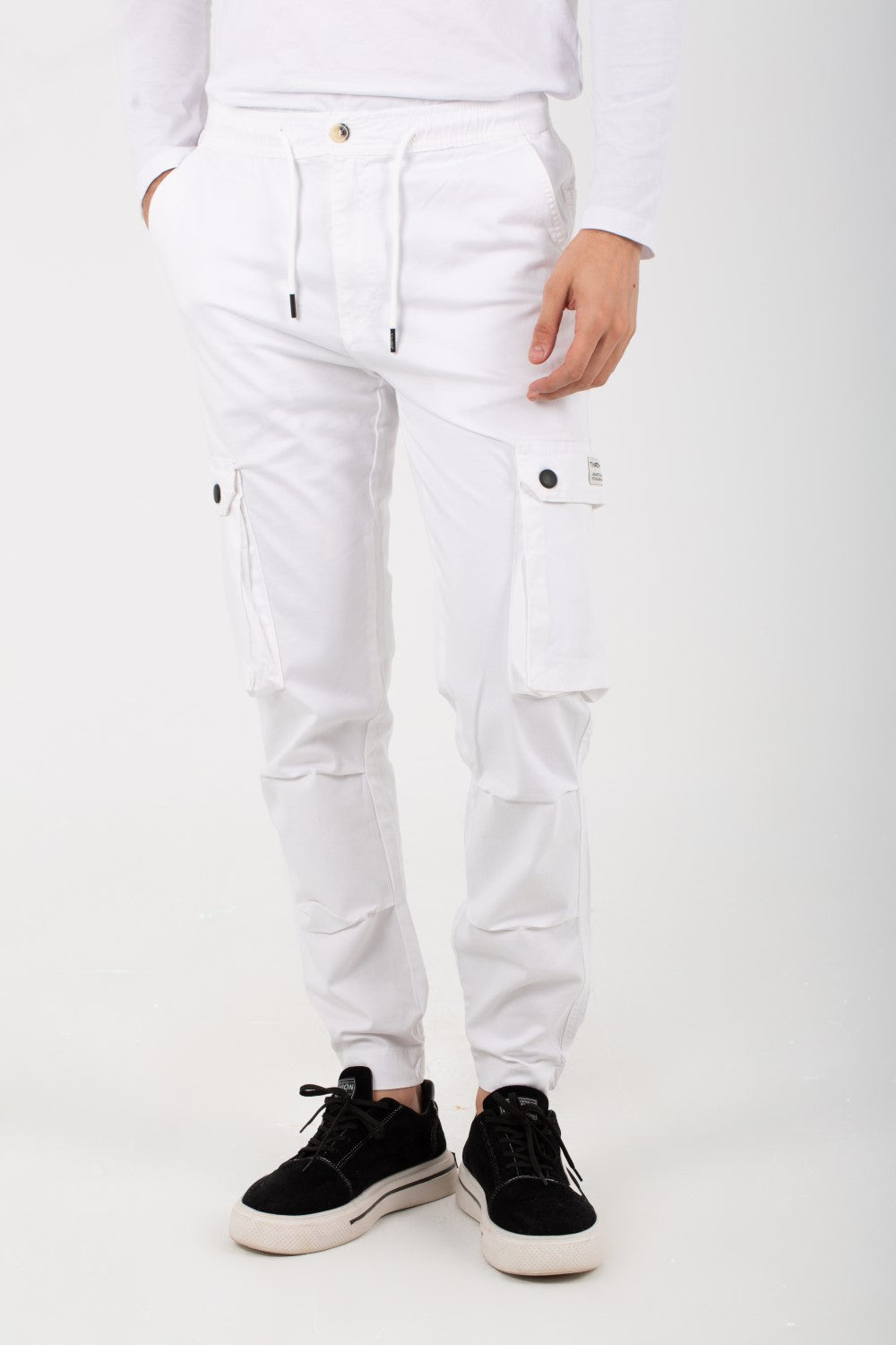 بنطلون شروال جبردين رجالي بجيوب جانبية مميزة