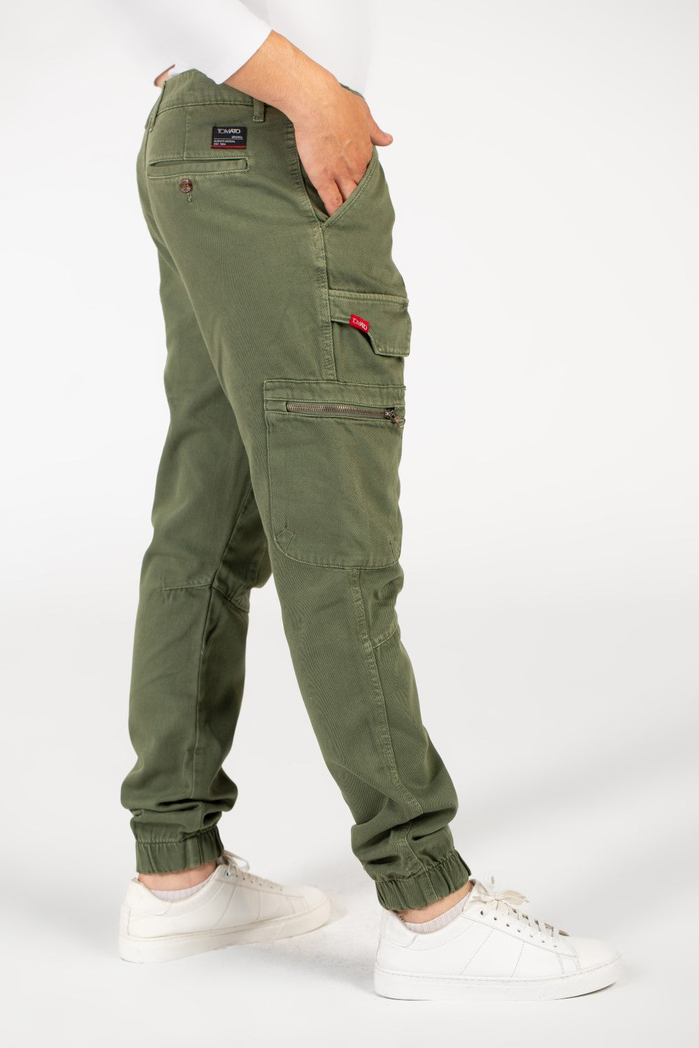 Men's Slouchy Gabardine Sherwal Pants With Pockets