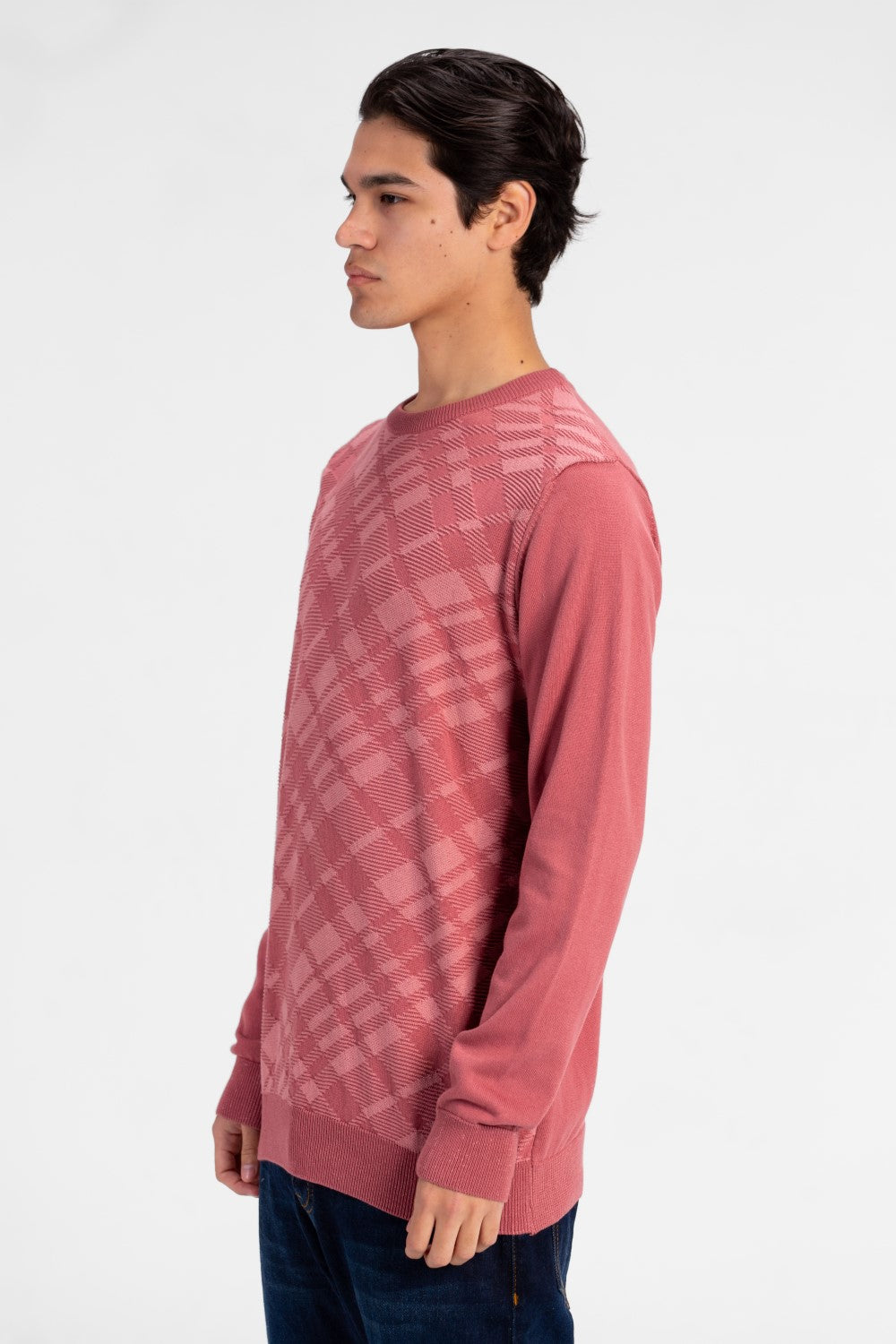Men's Round Neck Long Sleeves Pullover Made Of Cotton Material