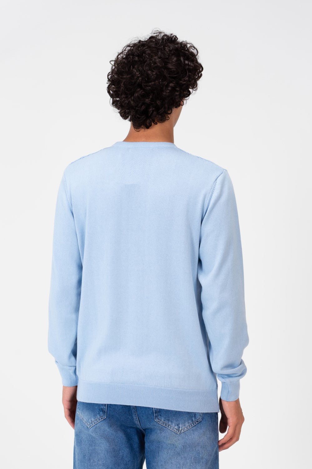 Men's Round Neck Long Sleeves Pullover Made Of Cotton Material
