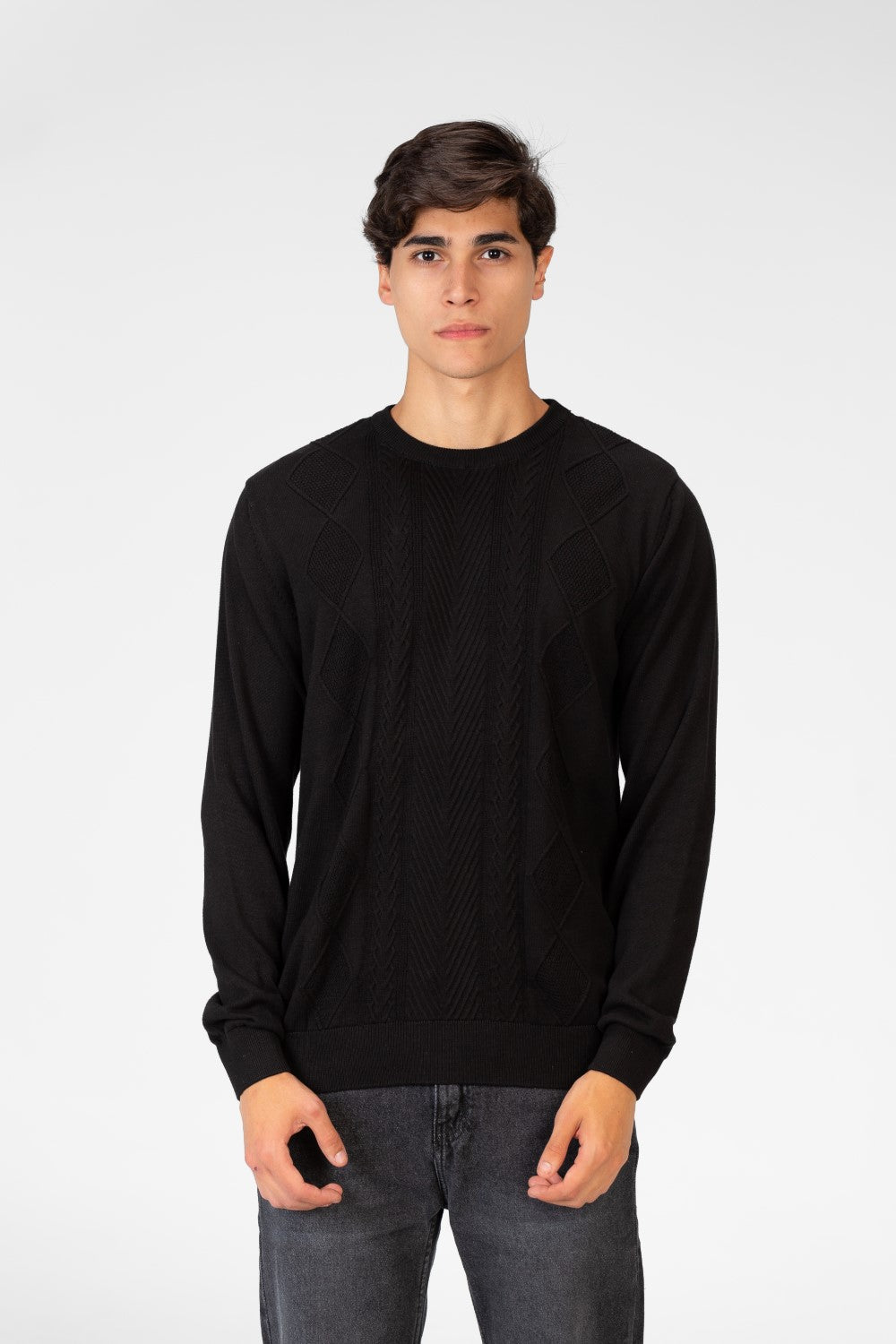 Men's Cotton Knit Crew Neck Pullover