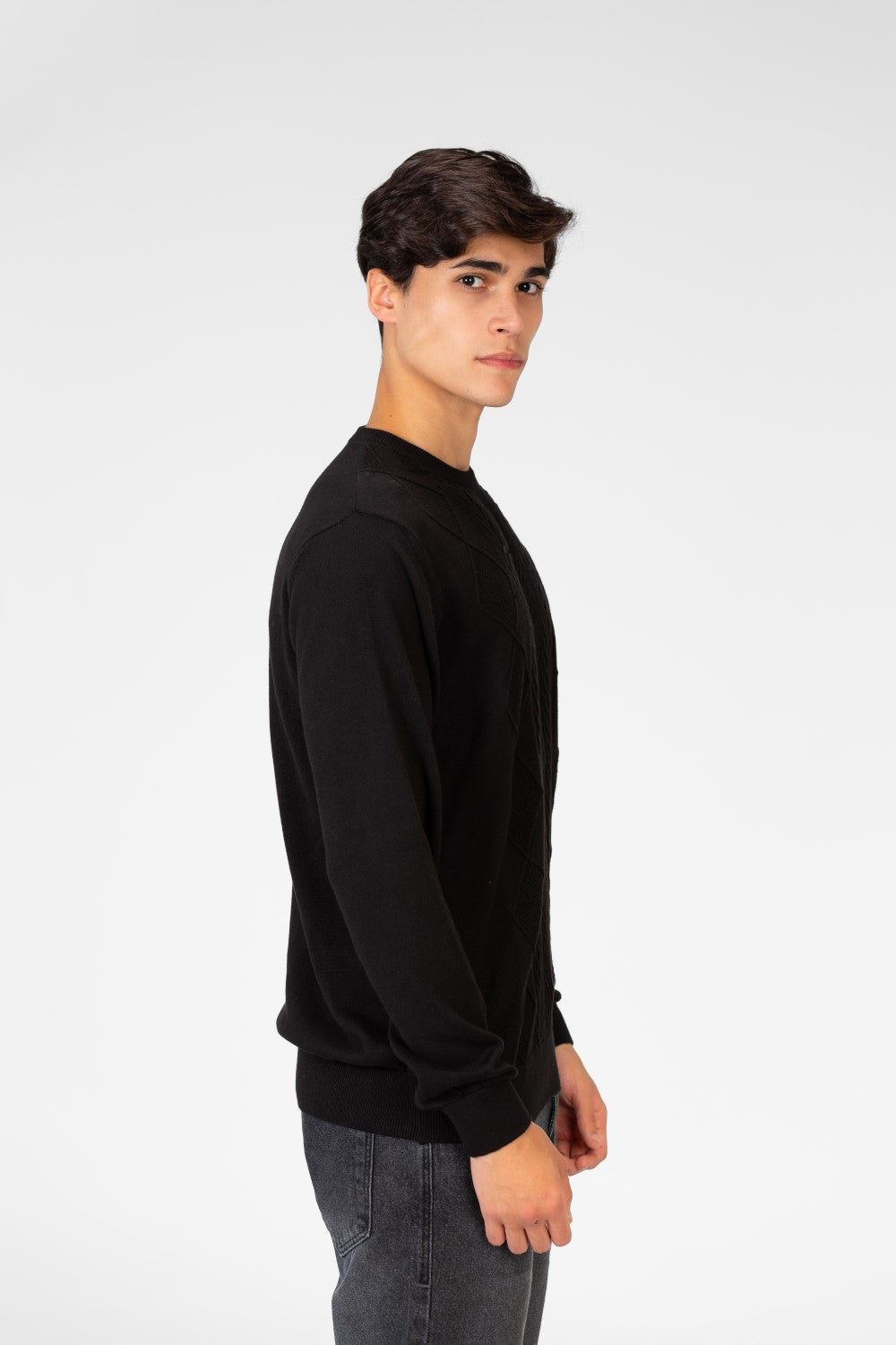 Men's Cotton Knit Crew Neck Pullover