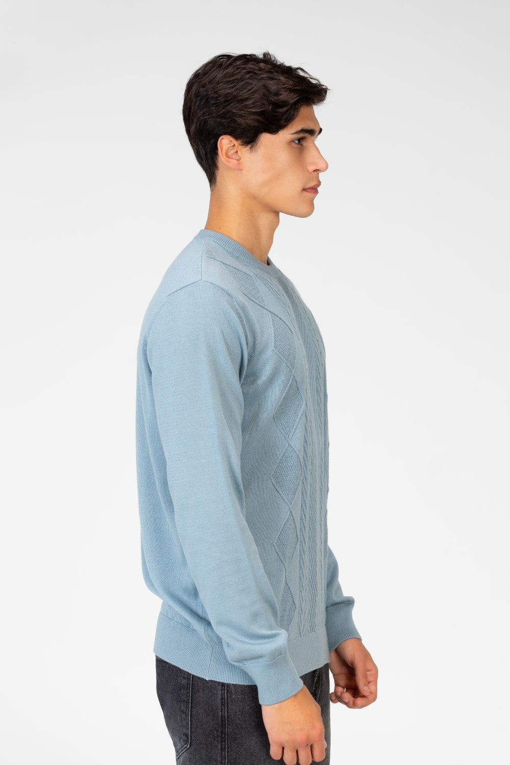 Men's Cotton Knit Crew Neck Pullover