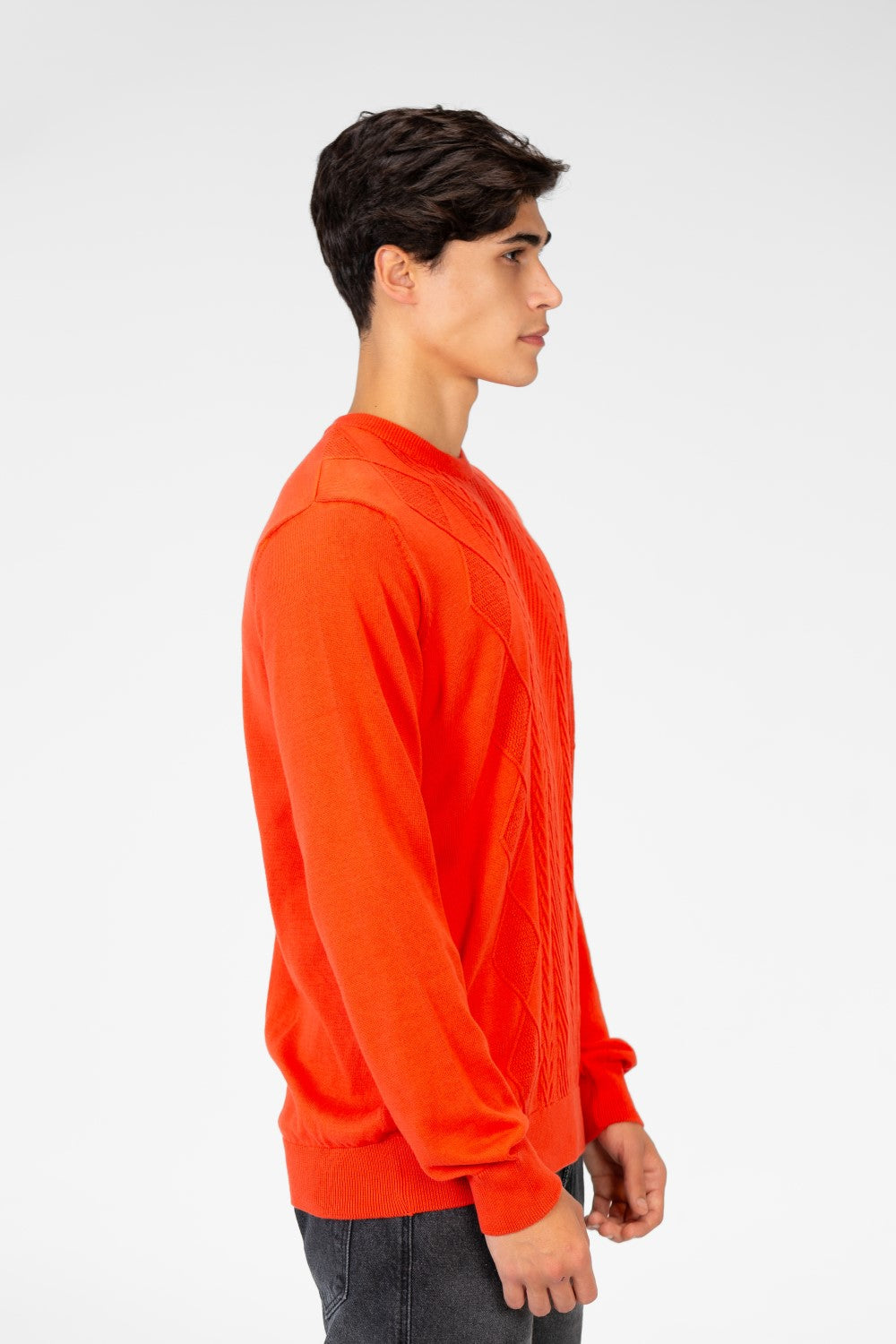 Men's Cotton Knit Crew Neck Pullover
