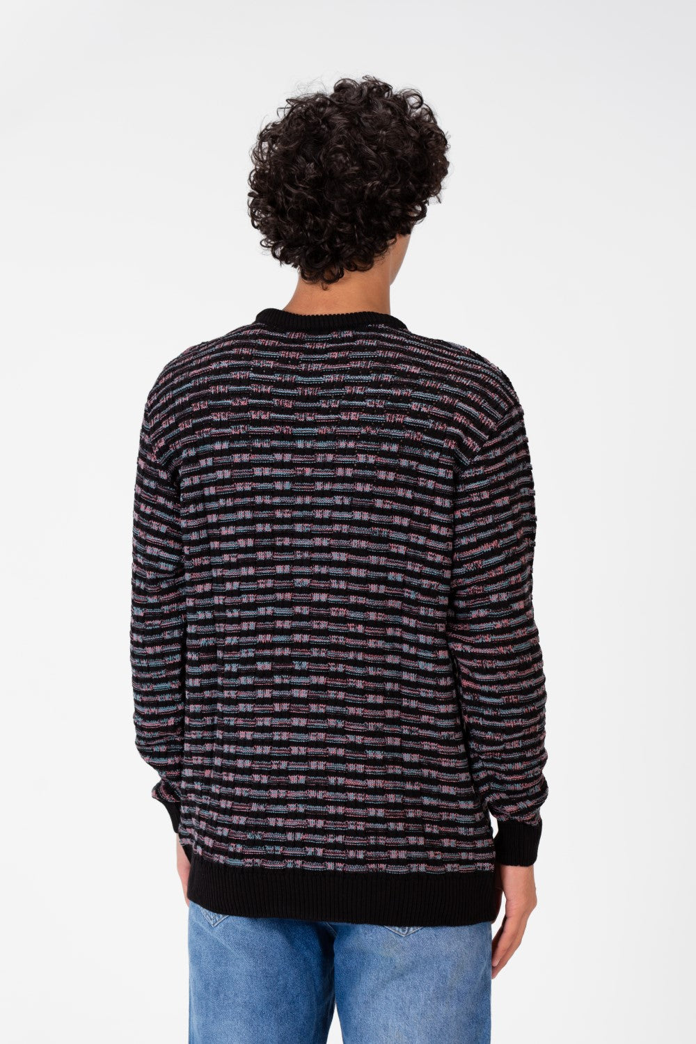 Men's Crew Neck Pullover With Basic Details