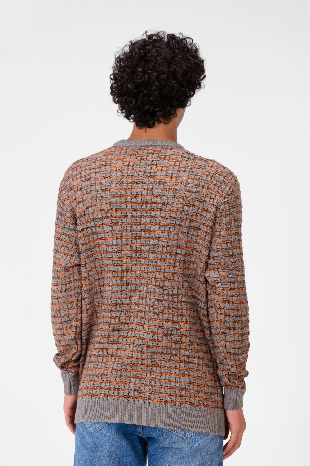 Men's Crew Neck Pullover With Basic Details