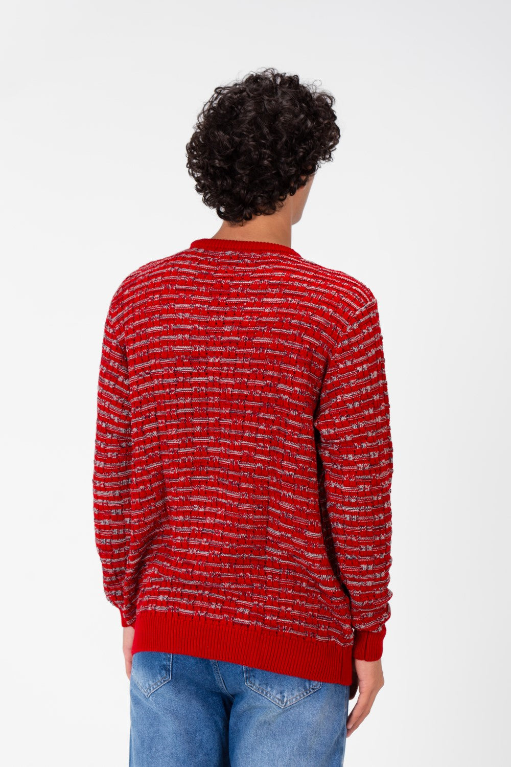 Men's Crew Neck Pullover With Basic Details