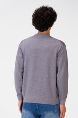 Men's Round Striped Long Sleeve Pullover