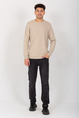 Men's Round Neck Made Of Comfort Wool With Designed Pattern Pullover