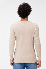 Men's Round Neck Pullover Made Of Cotton