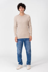 Men's Round Neck Pullover Made Of Cotton