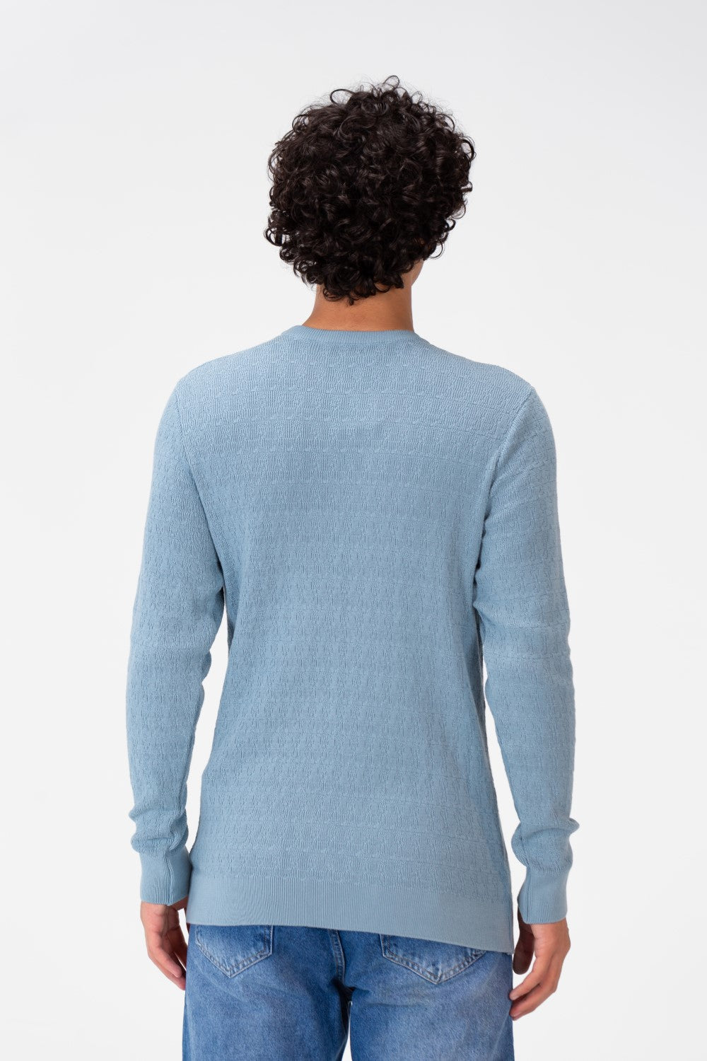Men's Round Neck Pullover Made Of Cotton