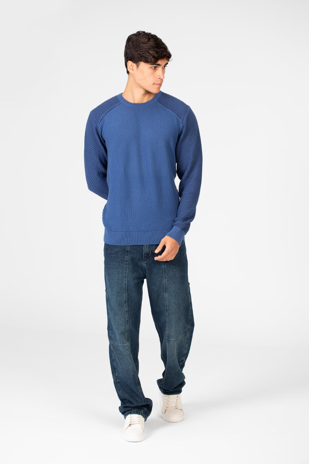 Men's Cotton Crew Neck Pullover Sweater