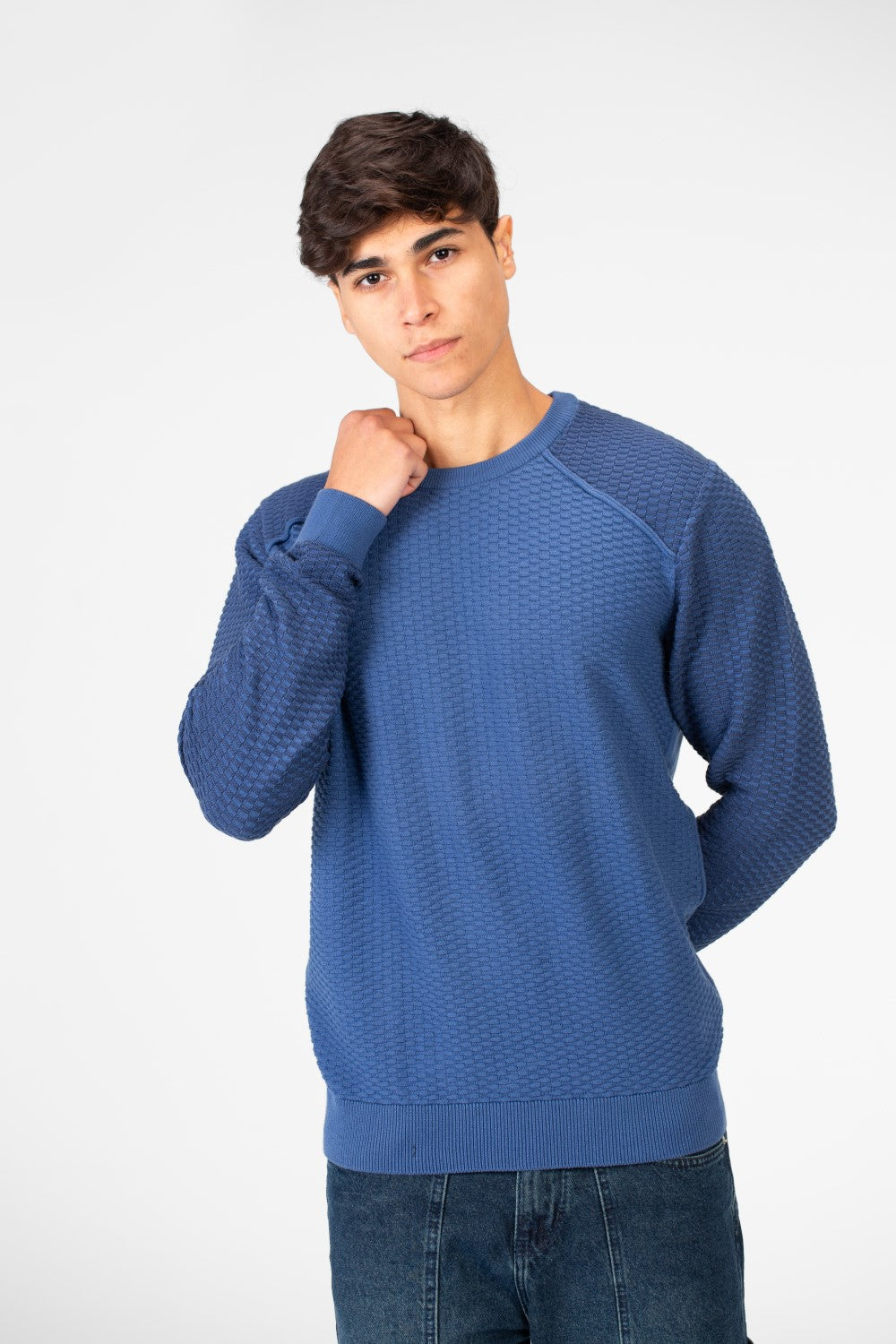 Men's Cotton Crew Neck Pullover Sweater
