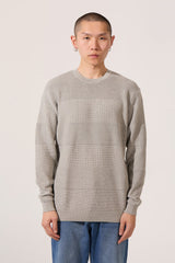 Men's Tomato Slim Fit Cotton Crew Neck Long Sleeve Pullover