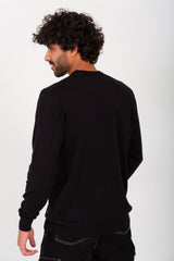 Men's Rounded Neck Padded With Unqiue Modern Pattern Pullover