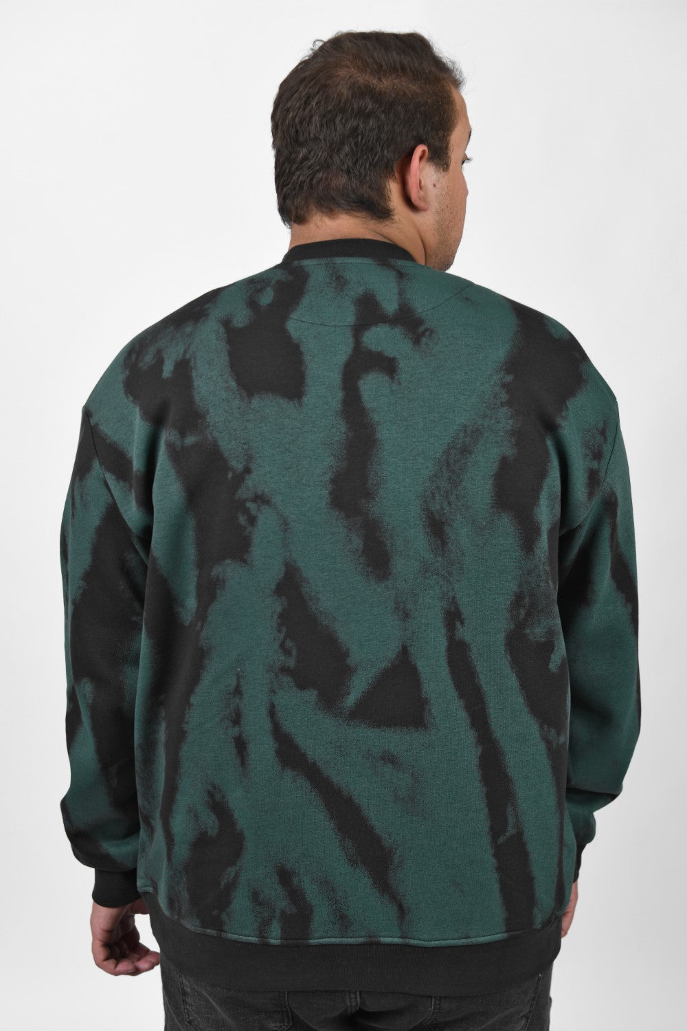 Men's Big Size Long Sleeve Round Neck Printed Sweatshirt