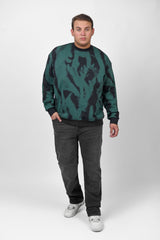 Men's Big Size Long Sleeve Round Neck Printed Sweatshirt